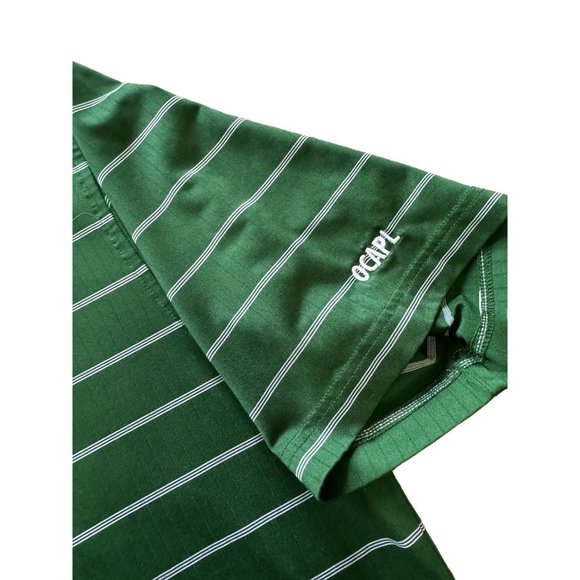 PING GREEN STRIPPED POLO SHIRT SIZE MEDIUM | E2 - Picture 9 of 9